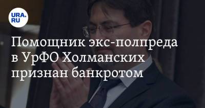 Помощник экс-полпреда в УрФО Холманских признан банкротом - ura.news - Москва - Россия - Московская обл.