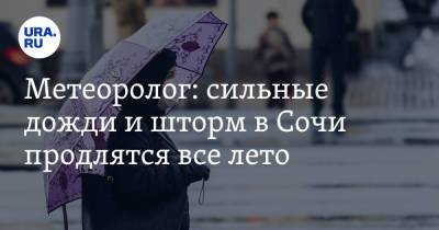 Леонид Старков - Метеоролог: сильные дожди и шторм в Сочи продлятся все лето - ura.news - Россия - Сочи