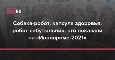 Собака-робот, капсула здоровья, робот-собутыльник: что показали на «Иннопроме-2021» - rb.ru - Россия - Италия - Екатеринбург - Ульяновск - Липецкая обл.