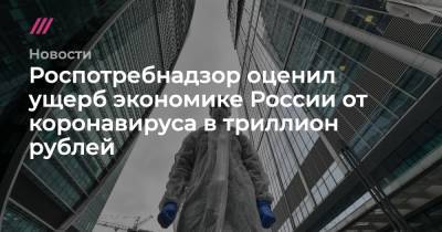 Роспотребнадзор оценил ущерб экономике России от коронавируса в триллион рублей - tvrain.ru - Россия