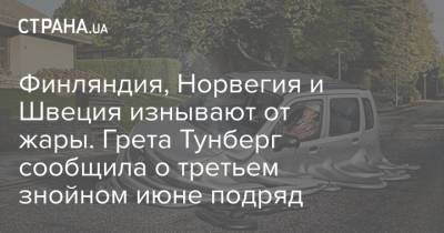 Грета Тунберг - Финляндия, Норвегия и Швеция изнывают от жары. Грета Тунберг сообщила о третьем знойном июне подряд - strana.ua - Норвегия - Украина - Швеция - Финляндия - Стокгольм