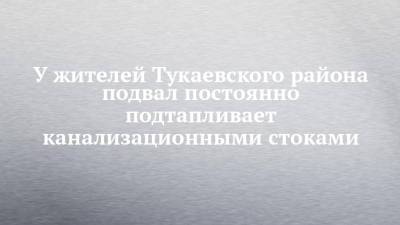 У жителей Тукаевского района подвал постоянно подтапливает канализационными стоками - chelny-izvest.ru - район Тукаевский