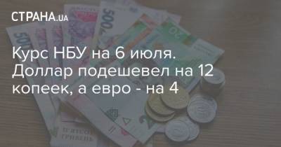 Курс НБУ на 6 июля. Доллар подешевел на 12 копеек, а евро – на 4 - cryptos.tv