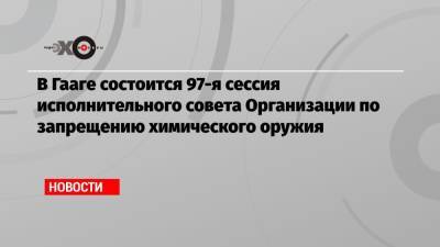 Алексей Навальный - В Гааге состоится 97-я сессия исполнительного совета Организации по запрещению химического оружия - echo.msk.ru - Москва - Россия - США - Швейцария - Гаага