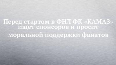 Перед стартом в ФНЛ ФК «КАМАЗ» ищет спонсоров и просит моральной поддержки фанатов - chelny-izvest.ru - Россия - Самара