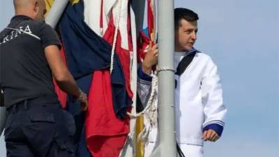 Владимир Зеленский - «Двойника» Зеленского заметили на учениях Sea Breeze в Черном море - iz.ru - Россия - Украина - Италия - Израиль - Вена