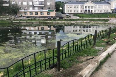 Мурманский потенциально опасный пруд на Марата оградили - murmansk.mk.ru - Россия - Мурманск - Мурманская обл.