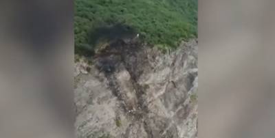 Первое видео с места крушения самолета на Камчатке появилось в Сети - news.vse42.ru - Палана