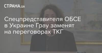 Спецпредставителя ОБСЕ в Украине Грау заменят на переговорах ТКГ - strana.ua - США - Украина - Донбасс
