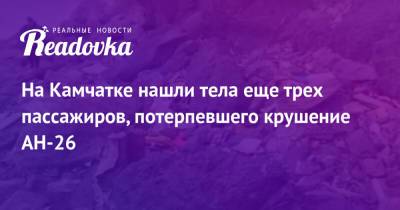 На Камчатке нашли тела еще трех пассажиров, потерпевшего крушение АН-26 - readovka.news