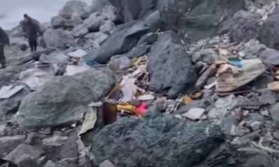 Опубликовано видео с места крушения самолета на Камчатке - gubdaily.ru - Палана