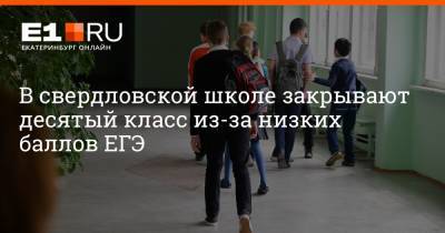 Артем Устюжанин - В свердловской школе закрывают десятый класс из-за низких баллов ЕГЭ - e1.ru - Екатеринбург