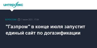 Владимир Путин - Александр Новак - "Газпром" в конце июля запустит единый сайт по догазификации - interfax.ru - Москва - Россия