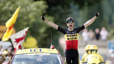 Тадей Погачар - Ван Арт выиграл 11-й этап «Тур де Франс» - russian.rt.com - Англия - Бельгия - Эмираты - Голландия