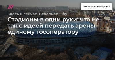 Стадионы в одни руки: что не так с идеей передать арены единому госоператору - tvrain.ru - Россия - Крым - Чили