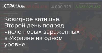 Ковидное затишье. Второй день подряд число новых зараженных в Украине на одном уровне - strana.ua - Украина - Киев - Киевская обл. - Днепропетровская обл. - Винницкая обл. - Львовская обл.