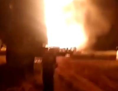 На месторождении «Роснефти» более двух часов тушили пожар на скважине - znak.com