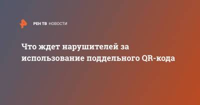 Что ждет нарушителей за использование поддельного QR-кода - ren.tv - Москва