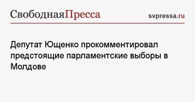 Майя Санду - Александр Ющенко - Депутат Ющенко прокомментировал предстоящие парламентские выборы в Молдове - svpressa.ru - Россия - Молдавия