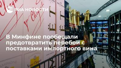 Маркус Эдерер - Минфин предпримет усилия, чтобы избежать перебоев с импортной винодельческой продукцией - smartmoney.one - Россия