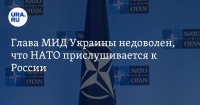 Владимир Зеленский - Дмитрий Кулеба - Глава МИД Украины недоволен, что НАТО прислушивается к России - ura.news - Россия - США - Украина - Вильнюс