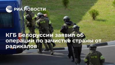 Александр Лукашенко - Константин Бычек - В КГБ Белоруссии заявили о масштабной операции по зачистке страны от радикалов - ria.ru - США - Украина - Белоруссия - Германия - Польша - Литва - Минск