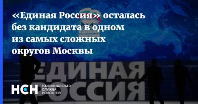 «Единая Россия» осталась без кандидата в одном из самых сложных округов Москвы - nsn.fm - Москва - Россия