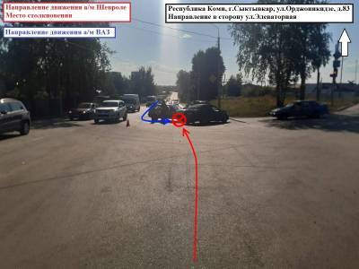 В Сыктывкаре при столкновении с Chevrolet Lacetti пострадала пожилая семейная пара - komiinform.ru - респ. Коми - Сыктывкар