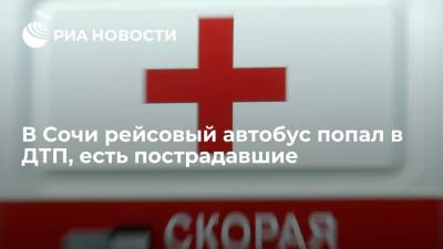В Сочи 12 человек пострадали в ДТП с рейсовым автобусом - ria.ru - Сочи - Краснодарский край - Краснодар - район Хостинский