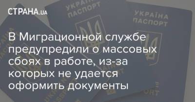 В Миграционной службе предупредили о массовых сбоях в работе, из-за которых не удается оформить документы - strana.ua - Украина
