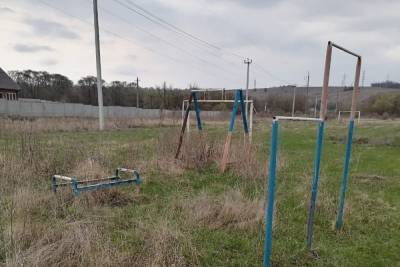 Белгородец показал заросшую спортплощадку и играющих рядом с дорогой детей в Стрелецком - mk.ru - Белгород - район Белгородский
