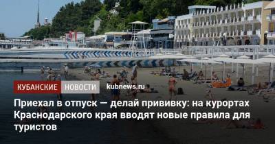 Татьяна Голикова - Вениамин Кондратьев - Приехал в отпуск — делай прививку: на курортах Краснодарского края вводят новые правила для туристов - kubnews.ru - Краснодарский край