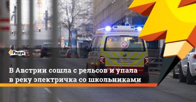 В Австрии сошла с рельсов и упала в реку электричка со школьниками - ridus.ru - Австрия