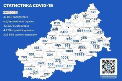 Новые случаи заражения коронавирусом обнаружили в 32 районах Тверской области - tver.mk.ru - Тверь - Тверская обл. - район Бежецкий - район Калининский - округ Весьегонский - округ Западнодвинский
