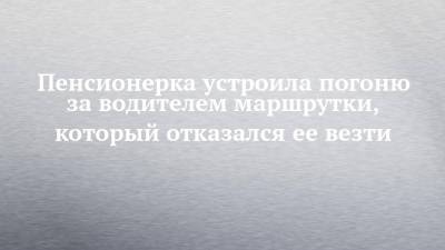 Пенсионерка устроила погоню за водителем маршрутки, который отказался ее везти - chelny-izvest.ru - Набережные Челны