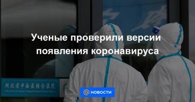 Ученые проверили версии появления коронавируса - news.mail.ru - Китай - США - Англия
