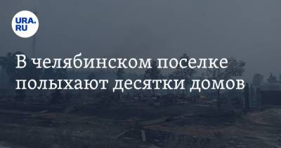 Алексей Текслер - В челябинском поселке полыхают десятки домов - ura.news - Челябинская обл. - район Карталинский