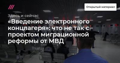 «Введение электронного концлагеря»: что не так с проектом миграционной реформы от МВД - tvrain.ru