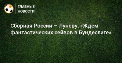 Андрей Лунев - Сборная России – Луневу: «Ждем фантастических сейвов в Бундеслиге» - bombardir.ru - Россия