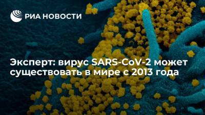 Елизавета Исакова - Эксперт считает, что вирус SARS-CoV-2 может существовать в мире с 2013 года - ria.ru