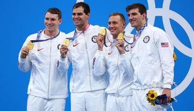 Пловцы из США и Австралии выиграли эстафеты 4х100 на Олимпиаде, индивидуальное золото у Дресселя и Маккеон - sportarena.com - США - Украина - Токио - Австралия - Франция - Бразилия - Швеция - Канада - Дания - Ходжес