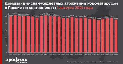 За сутки в России выявили 22804 новых случая COVID-19 - profile.ru - Москва - Россия - Санкт-Петербург - Московская обл. - Магаданская обл.