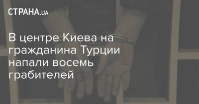 В центре Киева на гражданина Турции напали восемь грабителей - strana.ua - Украина - Киев - Турция - Нападение