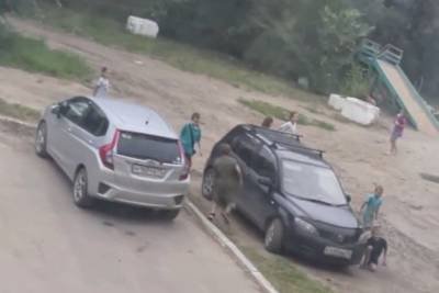 Дети в Чите скручивают колпачки с колёс машин — видео - chita.ru - Россия - Чита