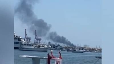 Пожар вспыхнул на борту иранского судна в морском порту Сирии, есть пострадавшие - vesty.co.il - Сирия - Израиль - Сана - Латакия