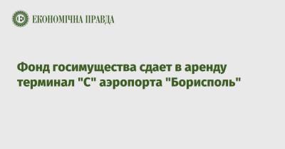 Фонд госимущества сдает в аренду терминал "С" аэропорта "Борисполь" - epravda.com.ua - Украина - Борисполь