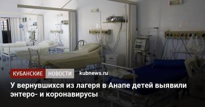 У вернувшихся из лагеря в Анапе детей выявили энтеро- и коронавирусы - kubnews.ru - Смоленск - Анапа - Краснодарский край - Смоленская обл.