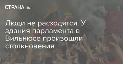 Люди не расходятся. У здания парламента в Вильнюсе произошли столкновения - strana.ua - Украина - Белоруссия - Литва - Вильнюс