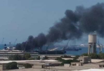В сирийском порту Латакии прогремел взрыв на иранском танкере: пострадало 2 человека - free-news.su - Сирия - Сана - Латакия