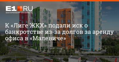 К «Лиге ЖКХ» подали иск о банкротстве из-за долгов за аренду офиса в «Малевиче» - e1.ru - Екатеринбург